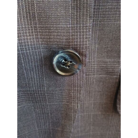 Peter Millar Suit Men 42S Navy Blue Windowpane Grid Professional 2 Piece W39xL28 - Picture 11 of 16